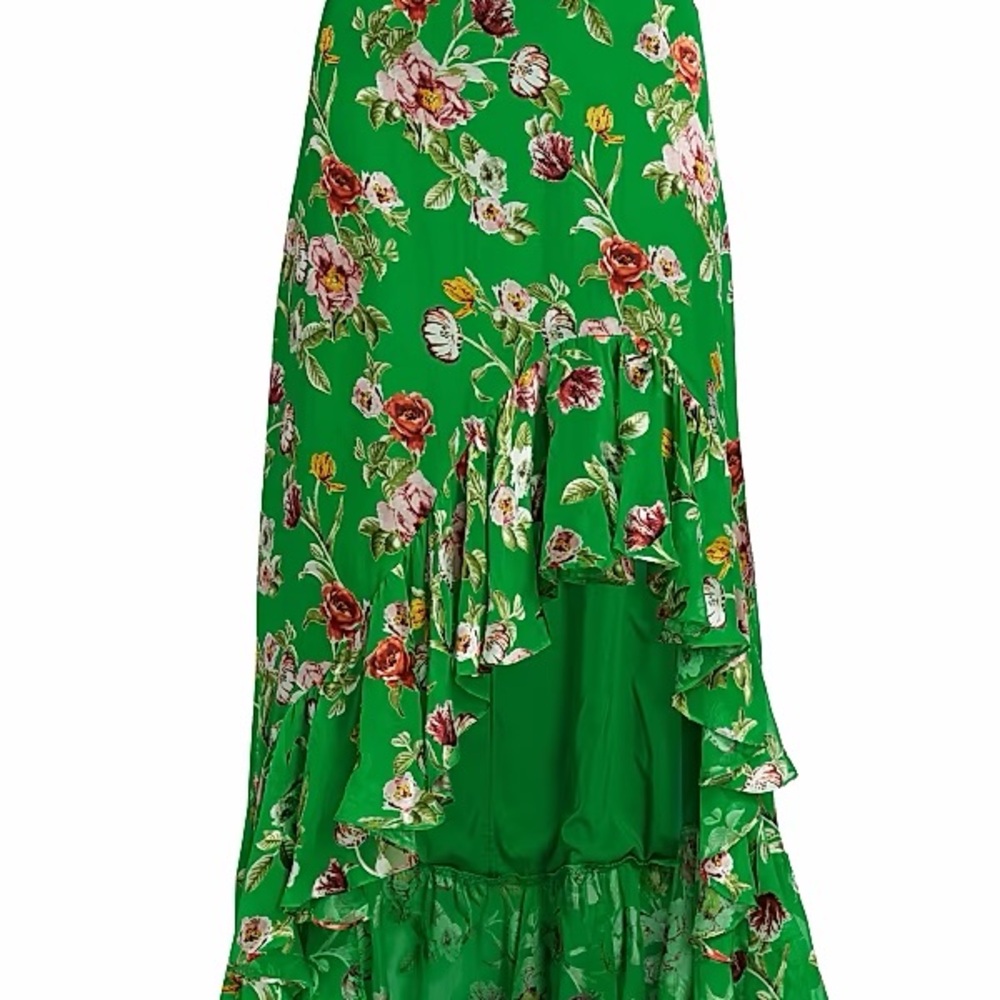 NWT ALICE + OLIVIA
Soraya Floral Ruffled High-Low Skirt SIZE 0